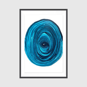blue spiral II