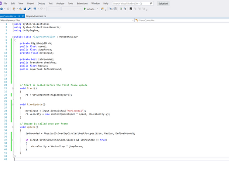 Brainstorming ideas and beginning programming on new project