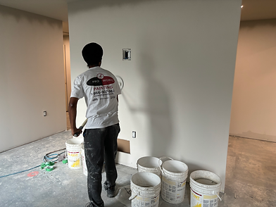 Freshly painted interior room in South Surrey home