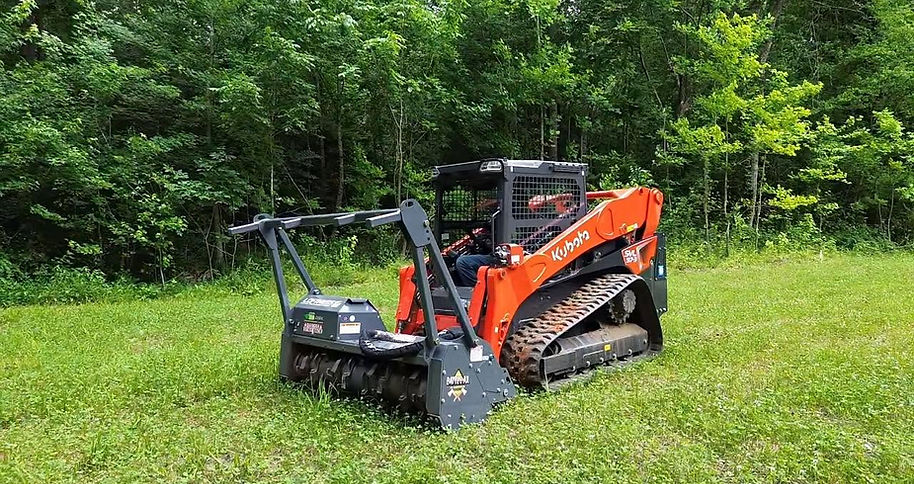 Tractor in grass