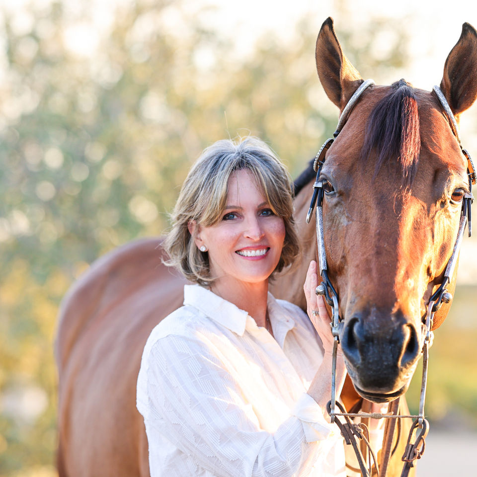 Equestrian competitor Trish posing with her english hunter under saddle and equitation horse. Photos by Gina Mae Photography and Gina Maekawa. 