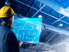 engineer looking at smart assets