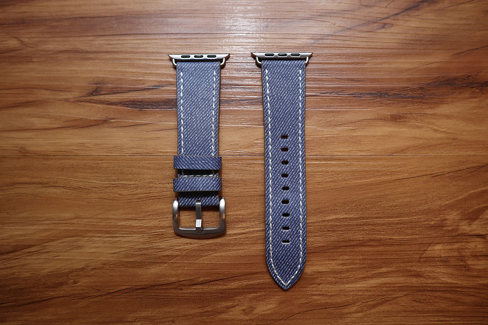 Thumbnail: Apple Watch Denim Leather Strap