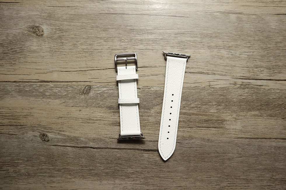 Thumbnail: Apple Watch Girth Buckle Leather Strap (BT)
