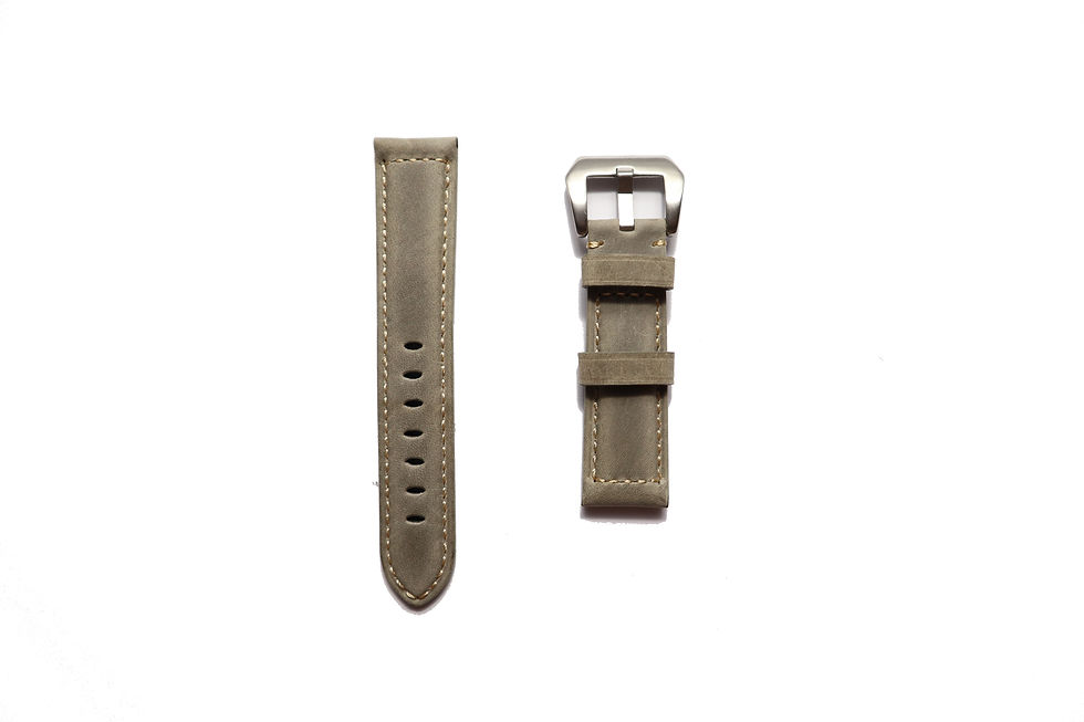 Vintage Leather Strap in Grey