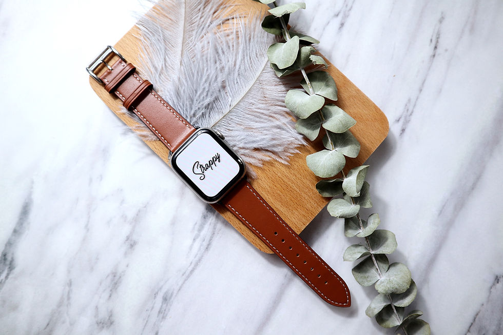 Thumbnail: Apple Watch Girth Buckle Leather Strap
