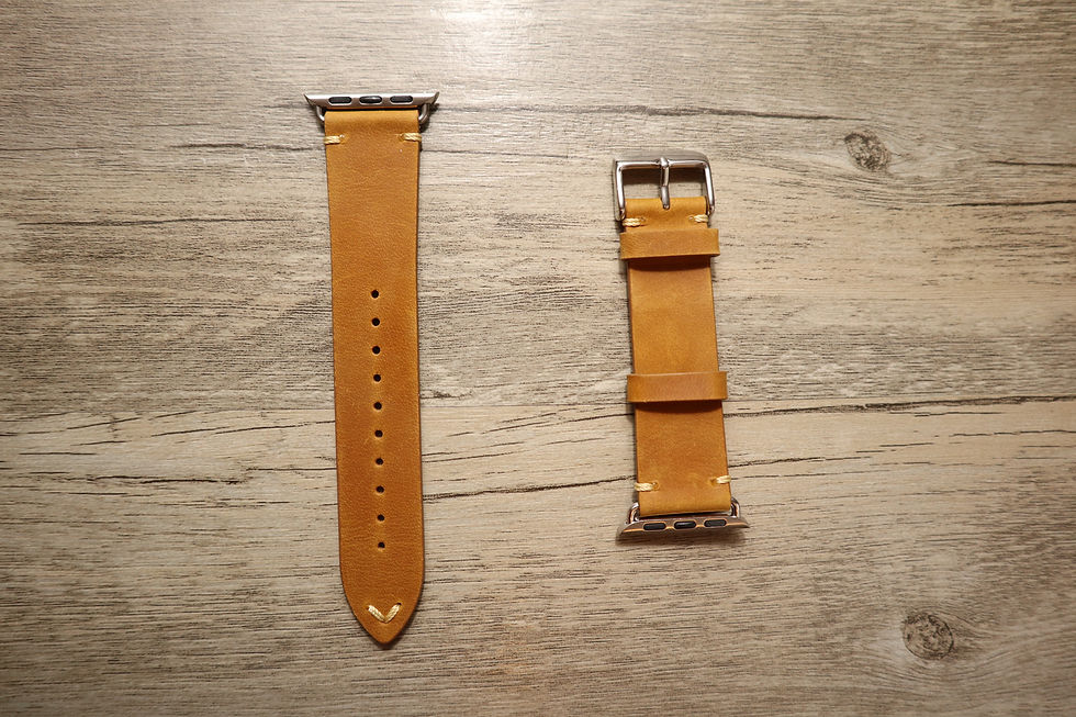 縮圖：Apple Watch Vintage Traditional Leather Strap