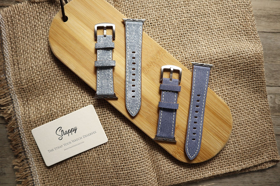 Thumbnail: Apple Watch Denim Leather Strap