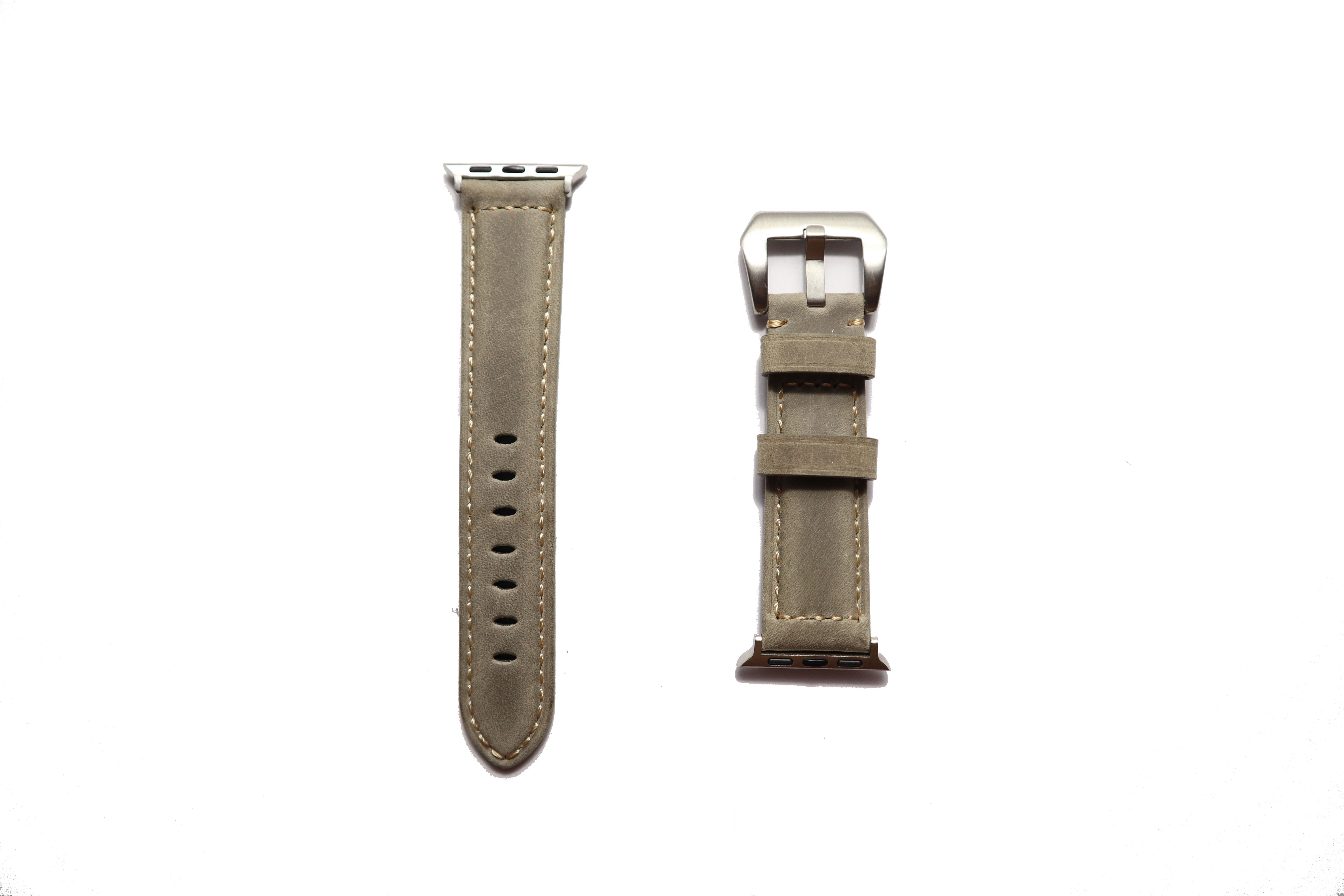 Apple Watch Vintage Leather Strap in Grey