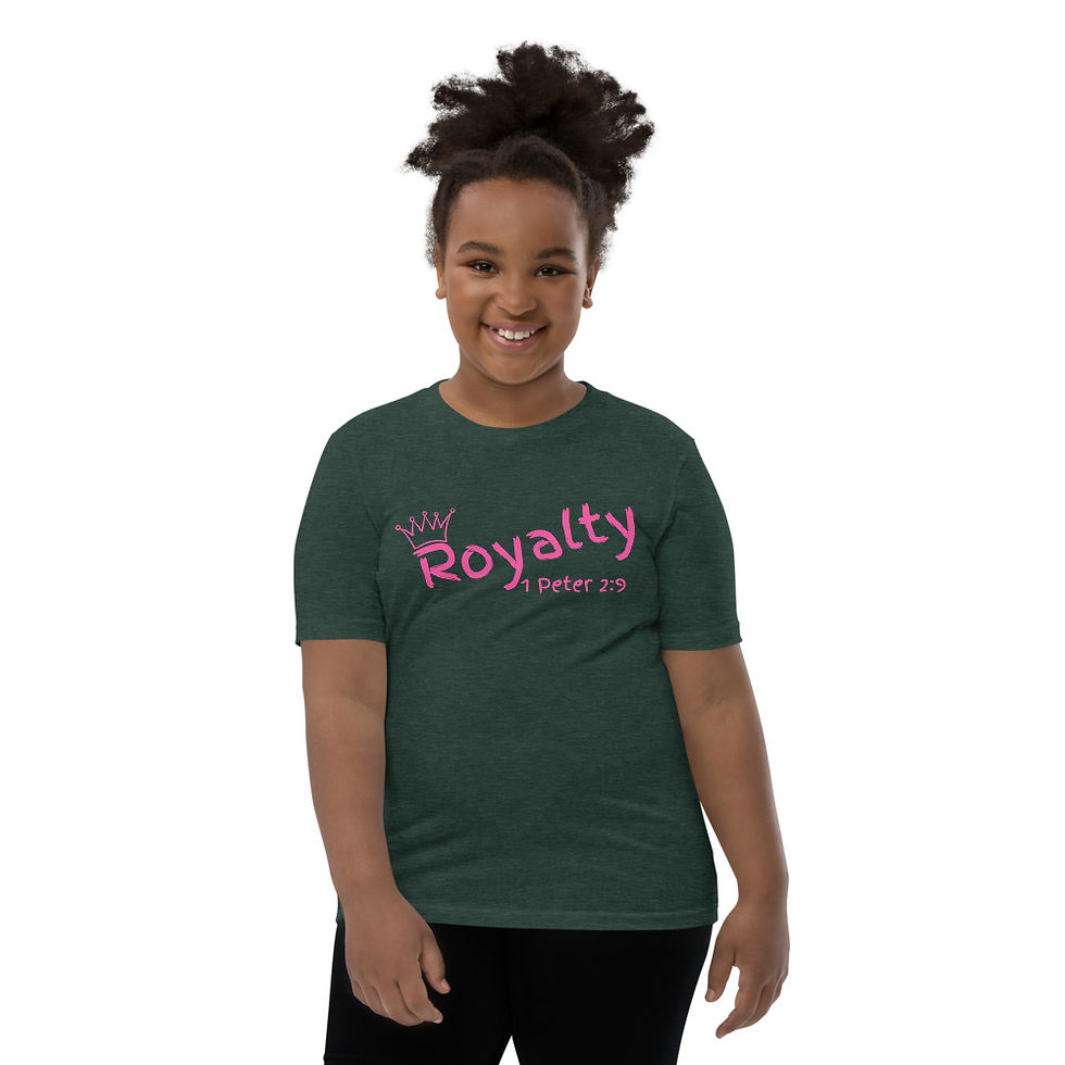 Original Royalty Tee-Pink Script