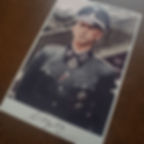 Kurt Meyer - signed colorized photo of famous Waffen-SS commander (Hitlerjugend Division)