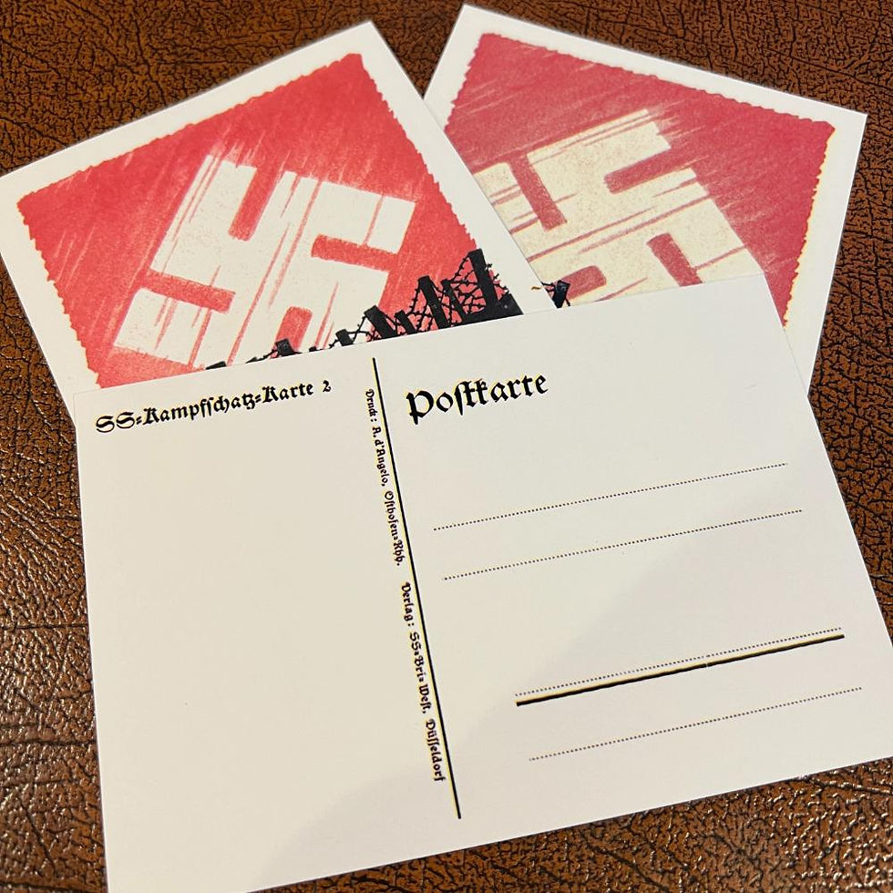 Thumbnail: Early SS Propaganda Postcard from Krause Papierwerke. "Ehre, Freiheit und Brot", "Honor, Freedom and Bread", key Nazi slogans