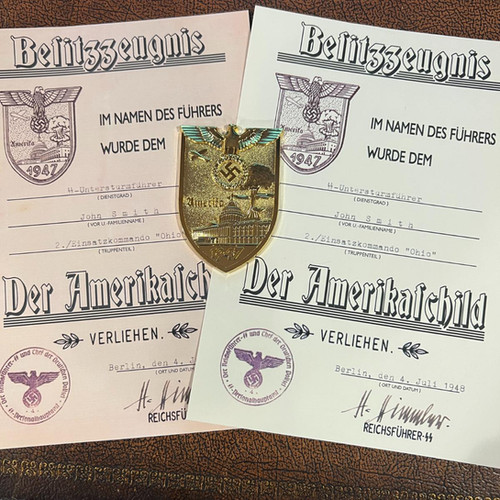 John Smith - America Shield Certificate | Krause Papierwerke