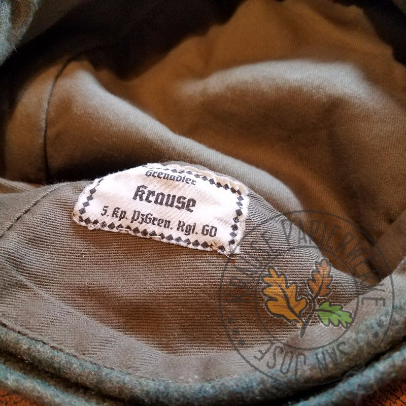 Thumbnail: German ww2 (Third Reich) clothing / equipment name-tag on cotton - with your own name/unit!