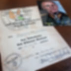 Erwin Rommel - preliminary certificate for Knight's Cross of Iron Cross. Aged paper, with signed color photograph.