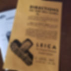 Thumbnail: Manila envelope for the Leica camera user's manual and the registration card. Back of the envelope.