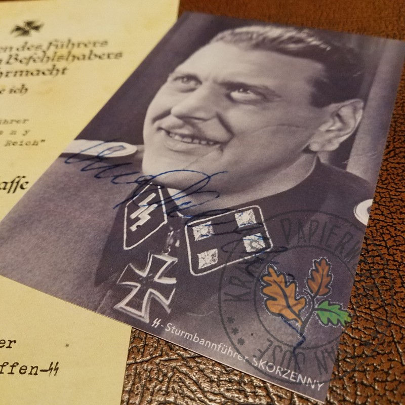 Thumbnail: Otto Skorzeny - reproduction of signed photo - black & white