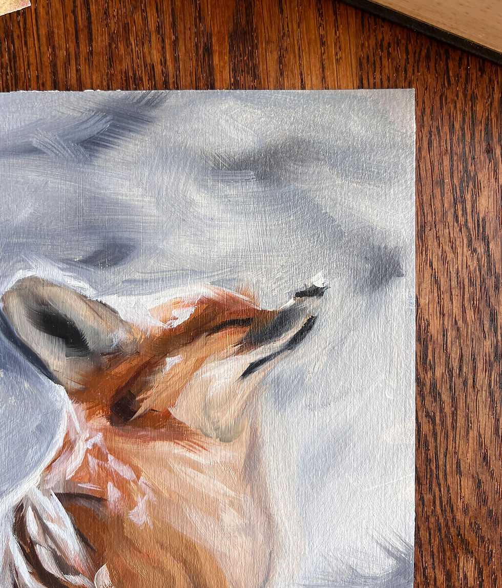 Thumbnail: 'Winter Fox' Original Painting