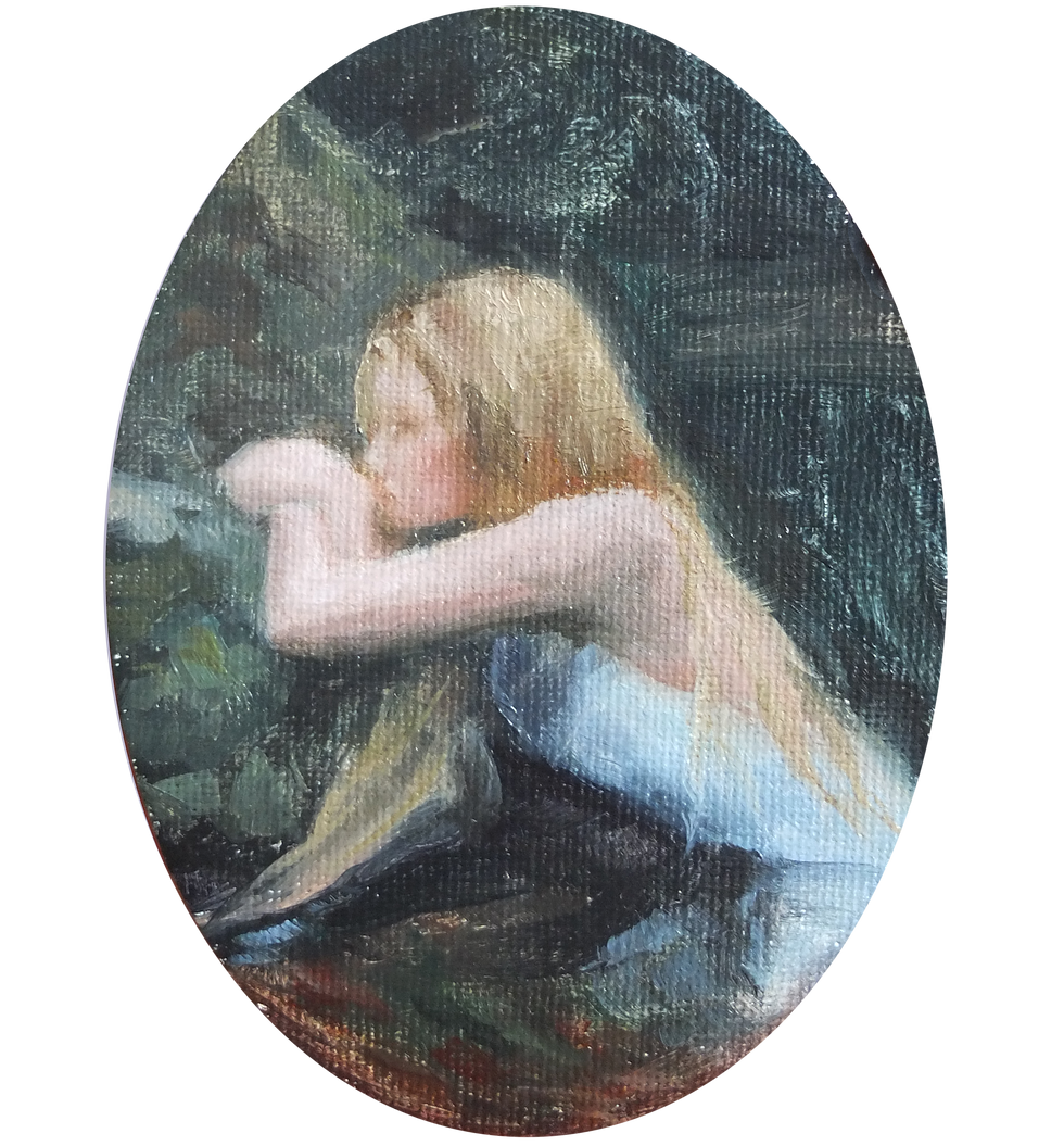Thumbnail: 'A Mermaid' Framed Original Painting