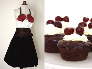Cherry Chocolate cake with velvet sponge and satin ganache