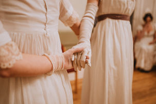 Regency muslin dress