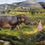 Thumbnail: A Girl and Her Hippo - Original Oil Painting