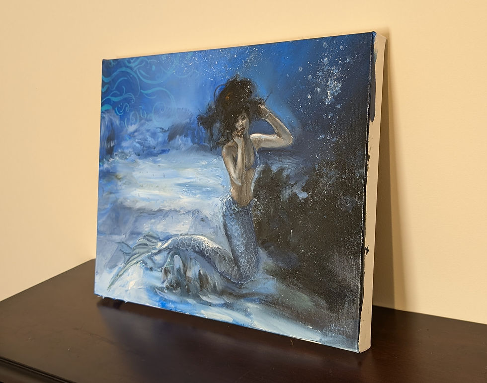 Thumbnail: Mermaid - Original Oil Painting