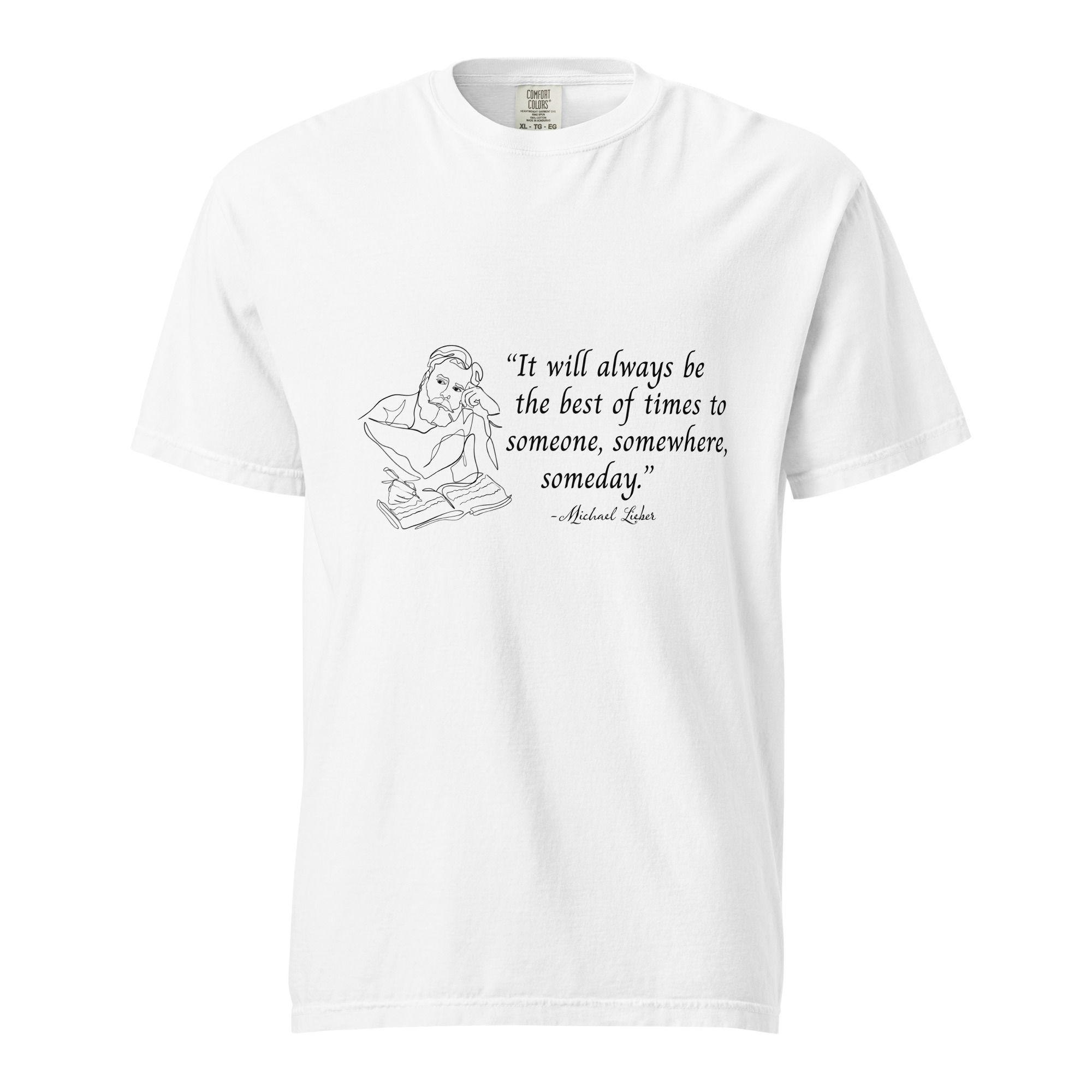 Unisex garment-dyed heavyweight t-shirt