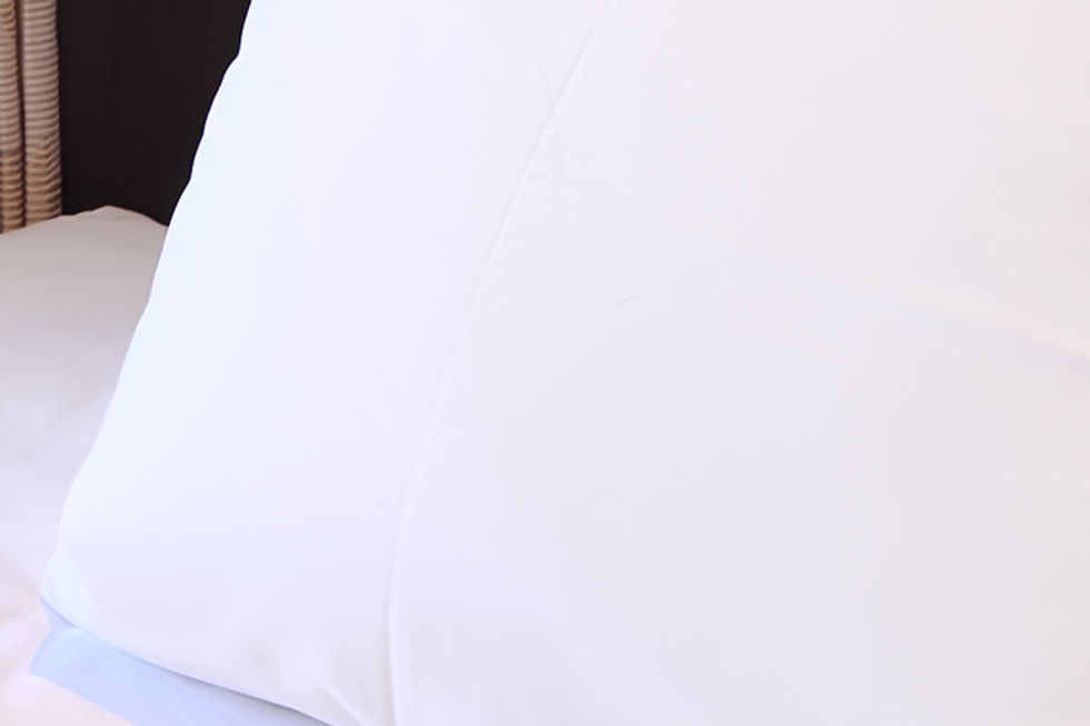Linge de lit blanc