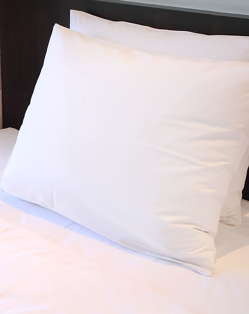 Crisp fresh hotel pillows