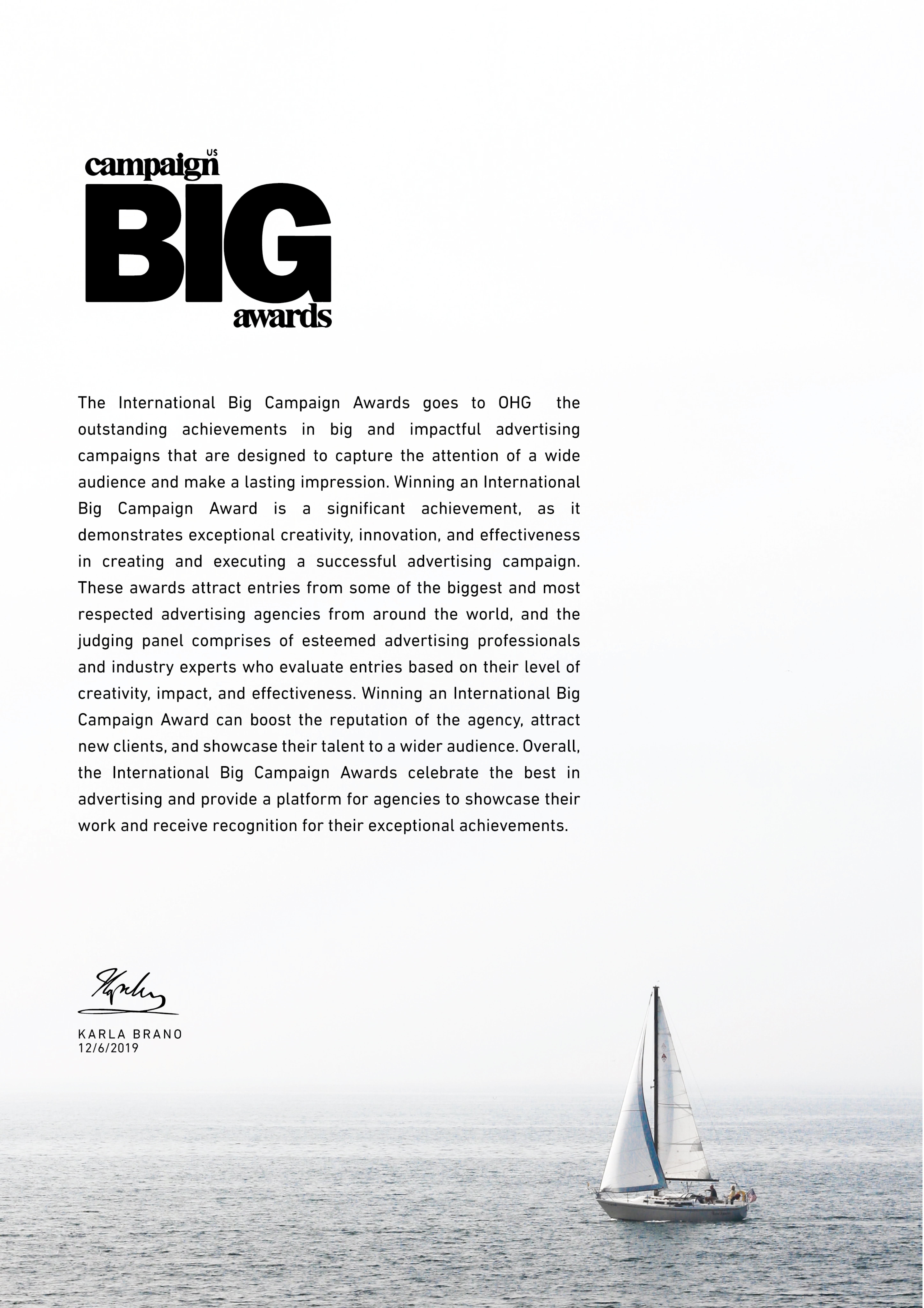 BIG Campaign Awards