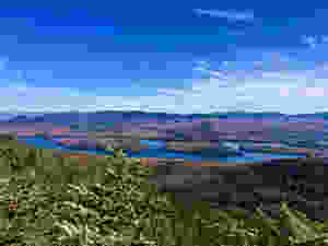 Fall views of Lake Placid from Mckenzie Mountain