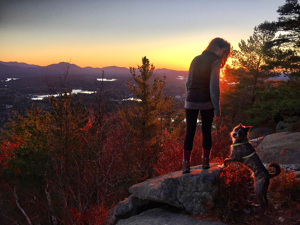 Adirondack fall sunset on Baker