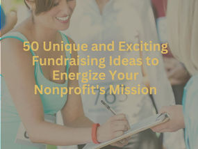 50 Fundraising Ideas to Help Bring Light, Hope and Energy to Communities in Need