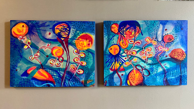 Ocean Light Diptych Commission: SOLD