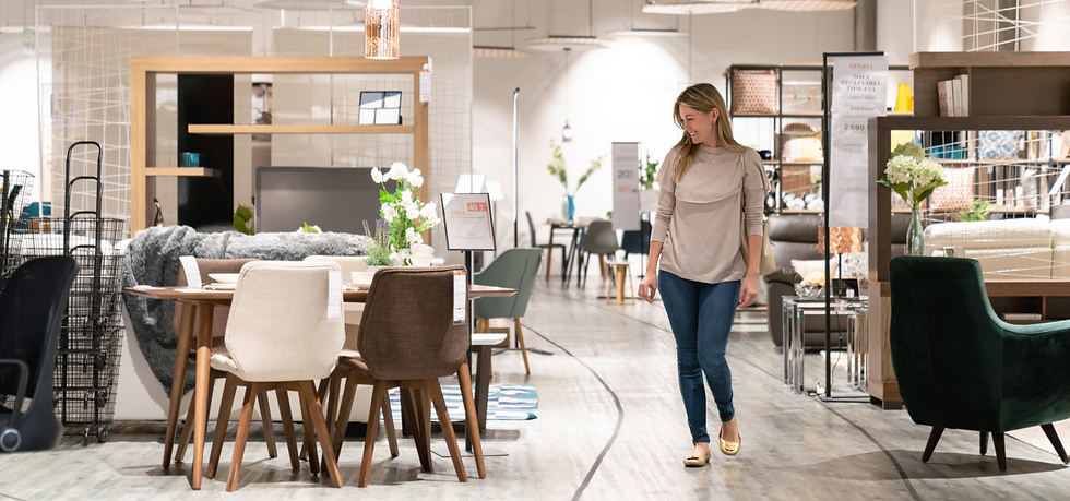 Room fragrance in furniture stores