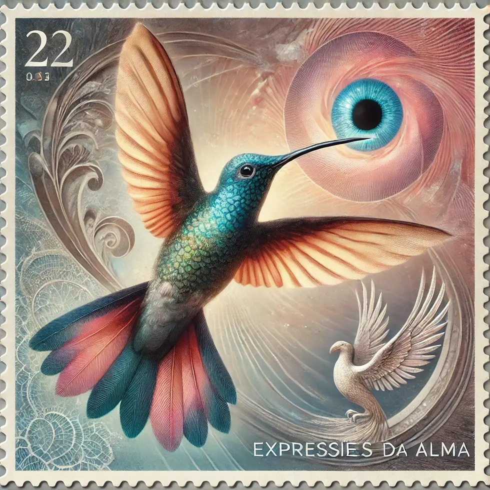 Selo postal repressão as expressões da alma