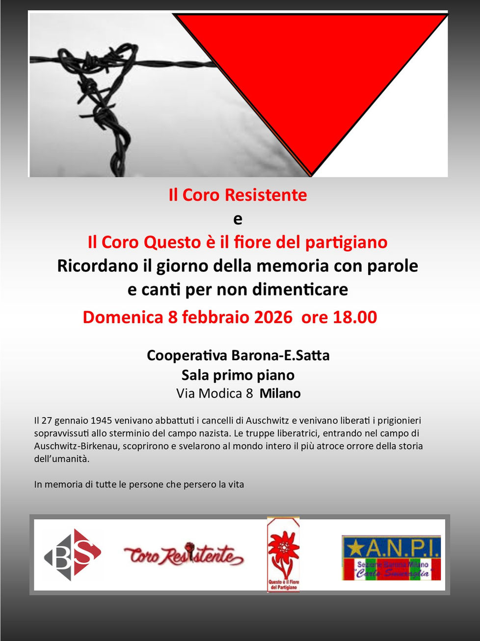 Il Coro Resistente e Il Coro Questo è il fiore del partigiano