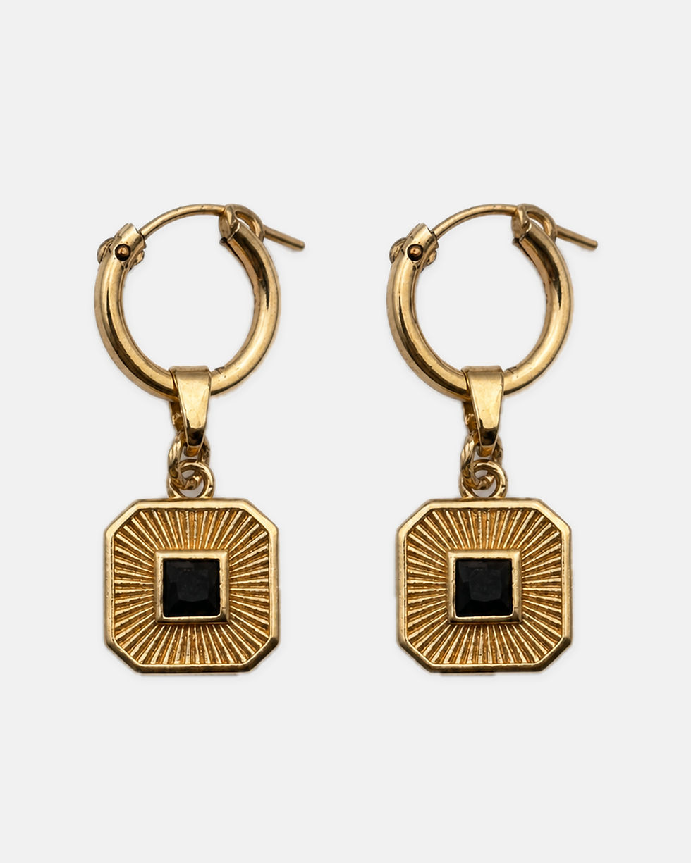 Thumbnail: Black Sun Earrings