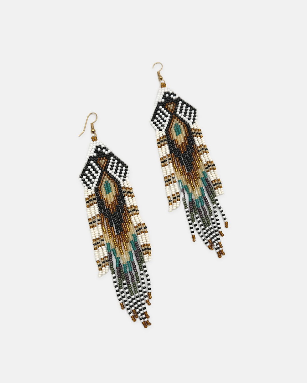 Thumbnail: Eagle Love Beads Earrings