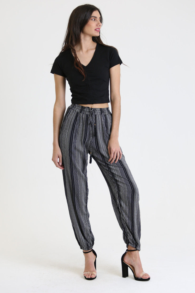 STRIPED JOGGER PANTS∼Angie