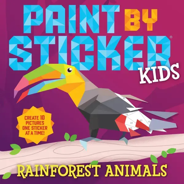 Rainforest Animals - Paint by Stickers Kids