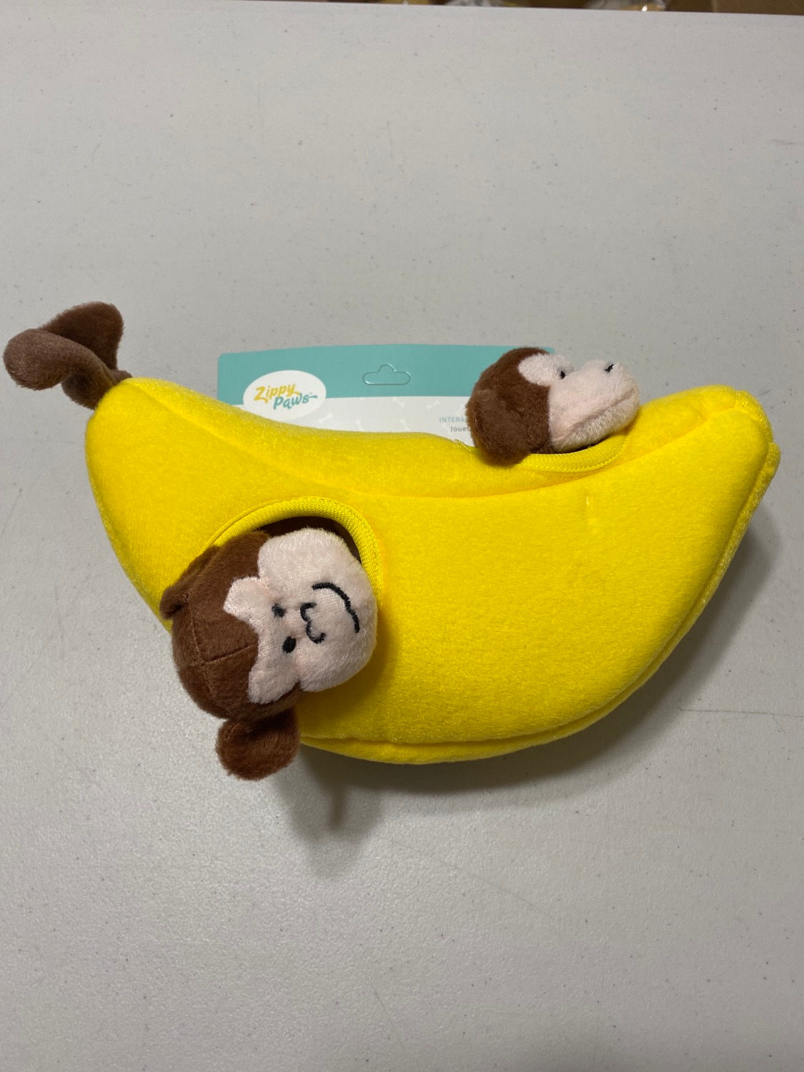Banana Monkey Burrow Babies Toy