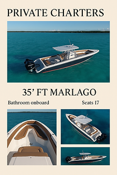 35' ft Marlago Private Charter Boat