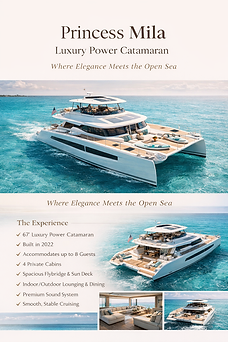 Princess Mila 67' FT Power Catamaran