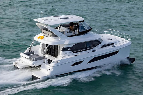 44' FT Aquila Power Catamaran Starboard View | Charter