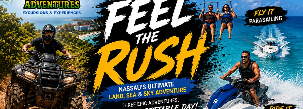 Feel The Rush | ATV | Jet Ski | Parasailing Adventure Package