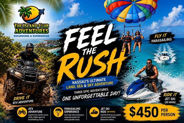 Feel The Rush ATV Jet Ski Parasailing Hero Image