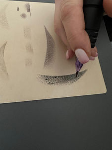 Soft powder púderes szemöldöktetoválás korrepetálás Renata Olcsvari