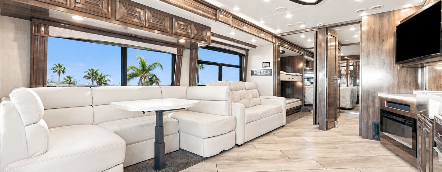 Discovery Pie Class A diesel motorhome living area – photo 13